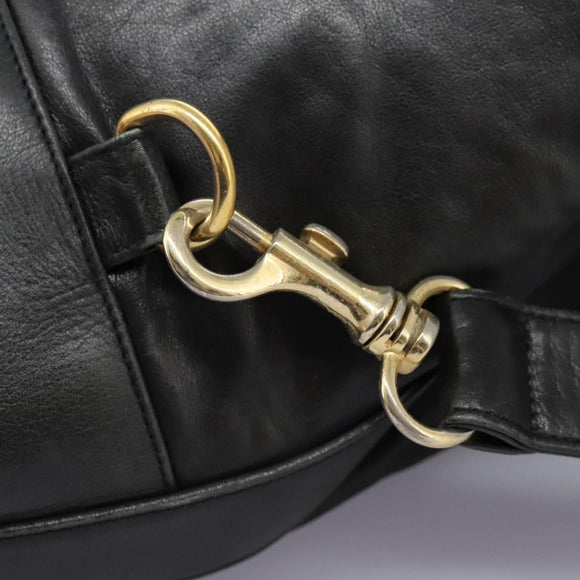 CHANEL Shoulder Bag Lamb Skin Black CC Auth BA461