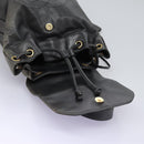 CHANEL Shoulder Bag Lamb Skin Black CC Auth BA461-10