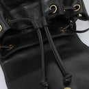 CHANEL Shoulder Bag Lamb Skin Black CC Auth BA461-21