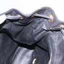 CHANEL Shoulder Bag Lamb Skin Black CC Auth BA461-23