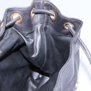 CHANEL Shoulder Bag Lamb Skin Black CC Auth BA461-24