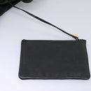 CHANEL Shoulder Bag Lamb Skin Black CC Auth BA461-26