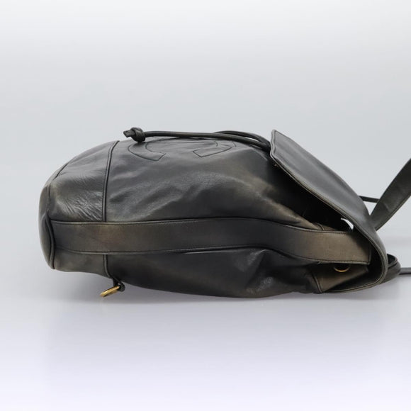 CHANEL Umhängetasche Lammleder Schwarz CC Auth BA461
