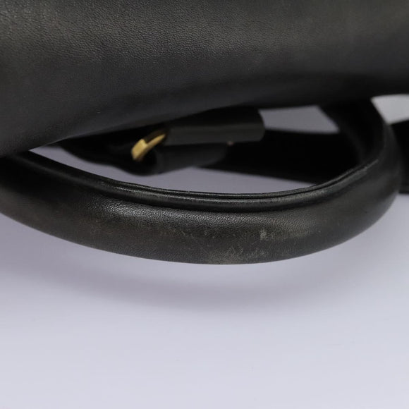 CHANEL Shoulder Bag Lamb Skin Black CC Auth BA461