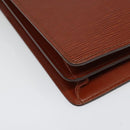 LOUIS VUITTON Epi Serviette Conseiller Briefcase Brown M54423 LV Auth BA4610-14