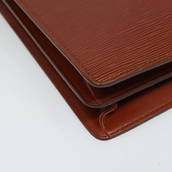 LOUIS VUITTON Epi Serviette Conseiller Briefcase Brown M54423 LV Auth BA4610