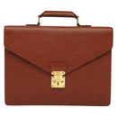 LOUIS VUITTON Epi Serviette Conseiller Briefcase Brown M54423 LV Auth BA4610-13
