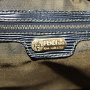 FENDI Zucca Canvas Hand Bag Black Brown gold Auth BA4615-17