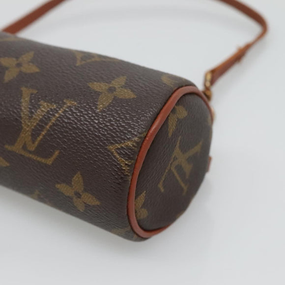 LOUIS VUITTON Monogram Papillon Pouch LV Auth BA4621
