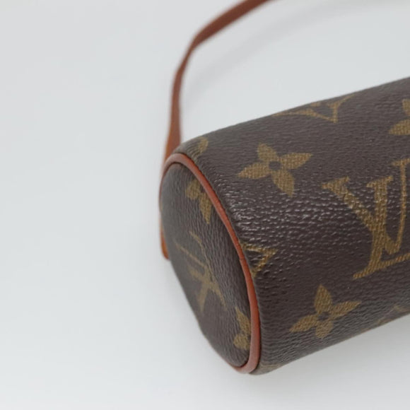 LOUIS VUITTON Monogram Papillon Pouch LV Auth BA4621