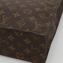 LOUIS VUITTON Monogram Sac Plat Hand Bag M51140 LV Auth BA4622-10