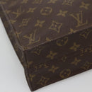 LOUIS VUITTON Monogram Sac Plat Hand Bag M51140 LV Auth BA4622-11