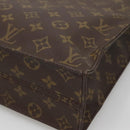 LOUIS VUITTON Monogram Sac Plat Hand Bag M51140 LV Auth BA4622-12
