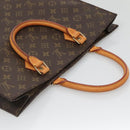 LOUIS VUITTON Monogram Sac Plat Hand Bag M51140 LV Auth BA4622-6