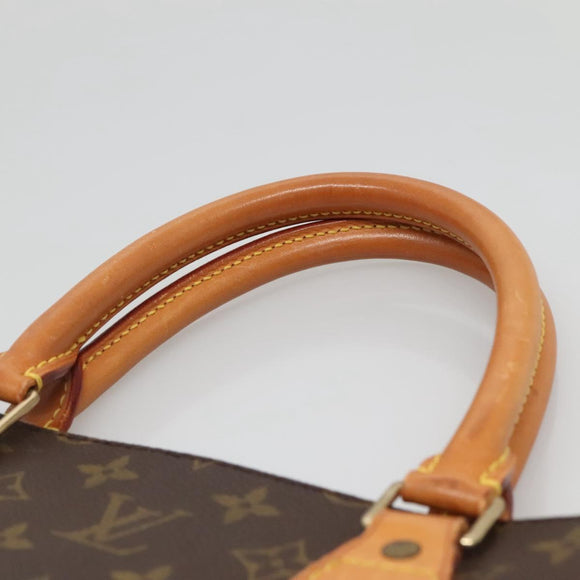 LOUIS VUITTON Monogram Sac Plat Hand Bag M51140 LV Auth BA4622