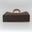 LOUIS VUITTON Monogram Sac Plat Hand Bag M51140 LV Auth BA4622-9