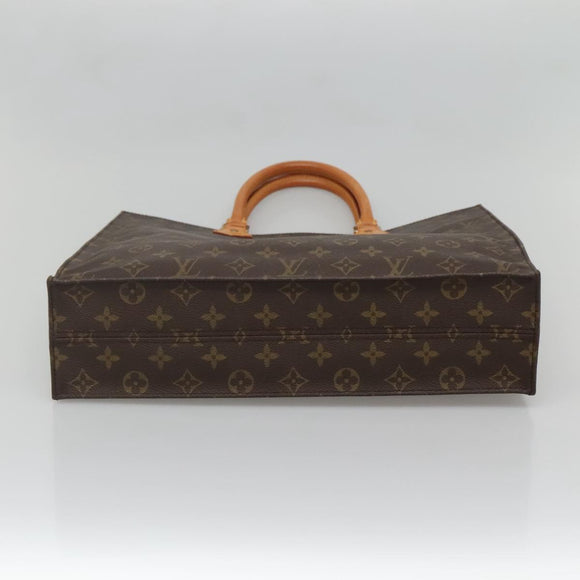 LOUIS VUITTON Monogram Sac Plat Hand Bag M51140 LV Auth BA4622