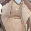 GUCCI GG Supreme Web Sherry Line Clutch Bag PVC Beige Gold 89 01 033 Auth BA4626-15