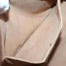 GUCCI GG Supreme Web Sherry Line Clutch Bag PVC Beige Gold 89 01 033 Auth BA4626-16