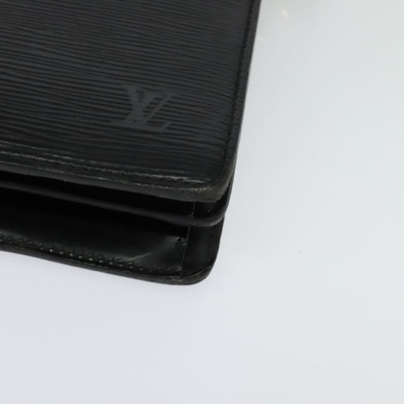 LOUIS VUITTON Epi Capuchin Shoulder Bag Black M52342 LV Auth BA4635