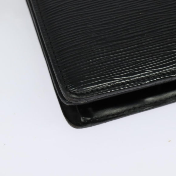 LOUIS VUITTON Epi Capuchin Shoulder Bag Black M52342 LV Auth BA4635