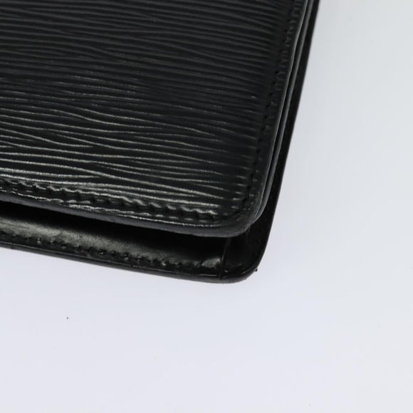 LOUIS VUITTON Epi Capuchin Shoulder Bag Black M52342 LV Auth BA4635