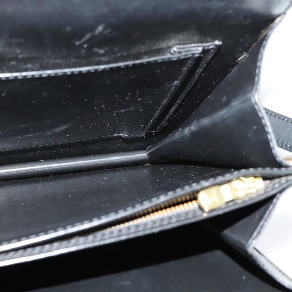 LOUIS VUITTON Epi Capuchin Shoulder Bag Black M52342 LV Auth BA4635