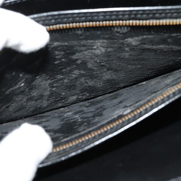 LOUIS VUITTON Epi Capuchin Shoulder Bag Black M52342 LV Auth BA4635