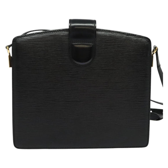 LOUIS VUITTON Epi Capuchin Shoulder Bag Black M52342 LV Auth BA4635