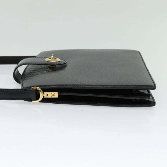 LOUIS VUITTON Epi Capuchin Shoulder Bag Black M52342 LV Auth BA4635