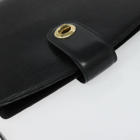 LOUIS VUITTON Epi Capuchin Shoulder Bag Black M52342 LV Auth BA4635