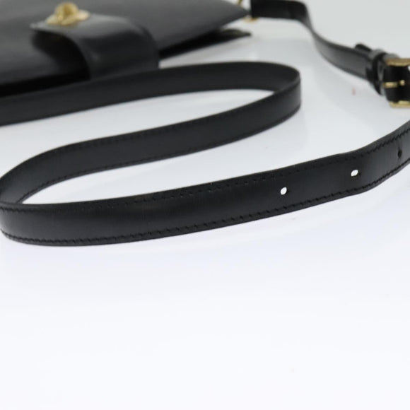 LOUIS VUITTON Epi Capuchin Shoulder Bag Black M52342 LV Auth BA4635