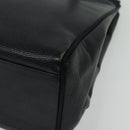 Salvatore Ferragamo Tote Bag Leather Embossed Navy Gold Auth BA4645-11