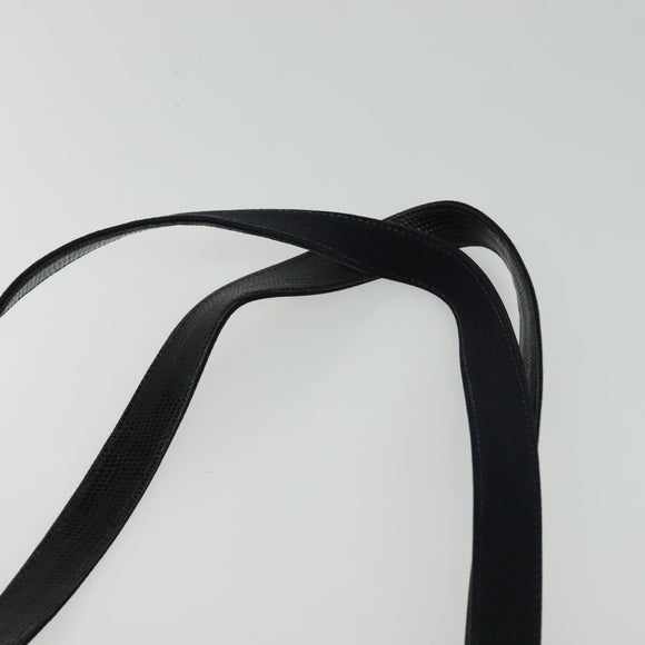 Salvatore Ferragamo Tote Bag Leather Embossed Navy Gold Auth BA4645