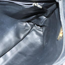 BALLY Chain Shoulder Bag Leather Black Gold Auth BA4648-19