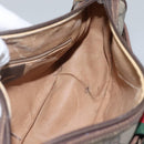 GUCCI GG Supreme Web Sherry Line Shoulder Bag PVC Beige Red 89 02 032 Auth BA465-18