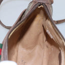 GUCCI GG Supreme Web Sherry Line Shoulder Bag PVC Beige Red 89 02 032 Auth BA465-19