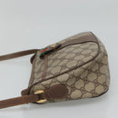 GUCCI GG Supreme Web Sherry Line Shoulder Bag PVC Beige Red 89 02 032 Auth BA465-3