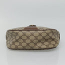 GUCCI GG Supreme Web Sherry Line Shoulder Bag PVC Beige Red 89 02 032 Auth BA465-9