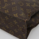 LOUIS VUITTON Monogram Sac Plat Hand Bag M51140 LV Auth BA4652-10