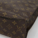 LOUIS VUITTON Monogram Sac Plat Hand Bag M51140 LV Auth BA4652-12