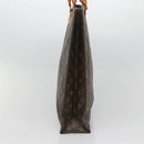 LOUIS VUITTON Monogram Sac Plat Hand Bag M51140 LV Auth BA4652-5