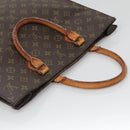LOUIS VUITTON Monogram Sac Plat Hand Bag M51140 LV Auth BA4652-6