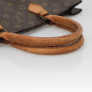 LOUIS VUITTON Monogram Sac Plat Hand Bag M51140 LV Auth BA4652-7