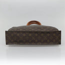 LOUIS VUITTON Monogram Sac Plat Hand Bag M51140 LV Auth BA4652-9