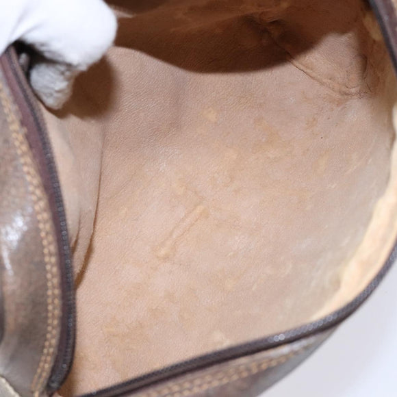 GUCCI GG Supreme Web Sherry Line Clutch Bag PVC Beige Gold 010 378 Auth BA4656