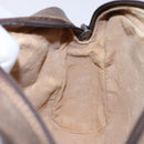 GUCCI GG Supreme Web Sherry Line Clutch Bag PVC Beige Gold 010 378 Auth BA4656-15