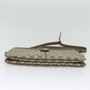 GUCCI GG Supreme Web Sherry Line Shoulder Bag PVC Beige Red Auth BA4658-5