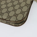 GUCCI GG Supreme Web Sherry Line Shoulder Bag PVC Beige Red Auth BA4658-16