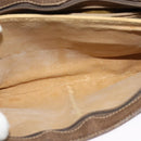 GUCCI GG Supreme Web Sherry Line Shoulder Bag PVC Beige Red Auth BA4658-11